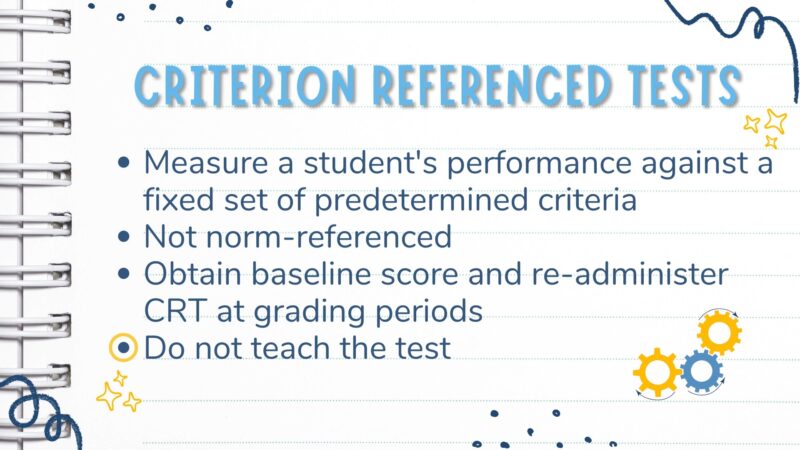 Criterion-Referenced Assessment